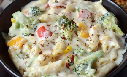 VEG WHITE SOUCE PASTA